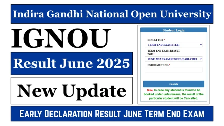 IGNOU Result June 2025